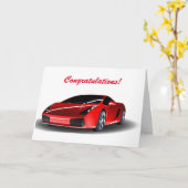 Glückwünsche, die Ihre Fahrprüfung führen Karte (Gelbe Blume)