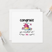 Glückwünsche, die Sie nageln Cartoon Owl Spaß Karte (Vorderseite/Rückseite Beispiel)