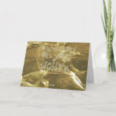 Glückwünsche, die Typografie-GoldGlitzer Wedding Karte (Rückseite)