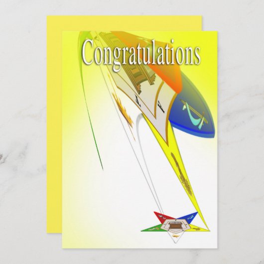 Glückwünsche Einladung (Vorne/Hinten)