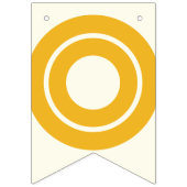 GLÜCKWÜNSCHE - ELFENBEIN-WEISSER U. MEHRFARBENtext Wimpelkette (Zweite Fahne)