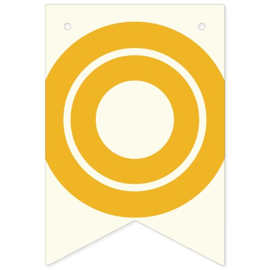 GLÜCKWÜNSCHE - ELFENBEIN-WEISSER U. MEHRFARBENtext Wimpelkette (Zweite Fahne)