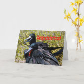 Glückwünsche, Frigatebirds in der Liebe Karte (Gelbe Blume)