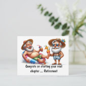 Glückwünsche für die Altersversorgung Postkarte (Stehend Vorderseite)