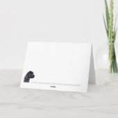 Glückwünsche für die Rekrutierung von Gold Script  Karte (Rückseite)