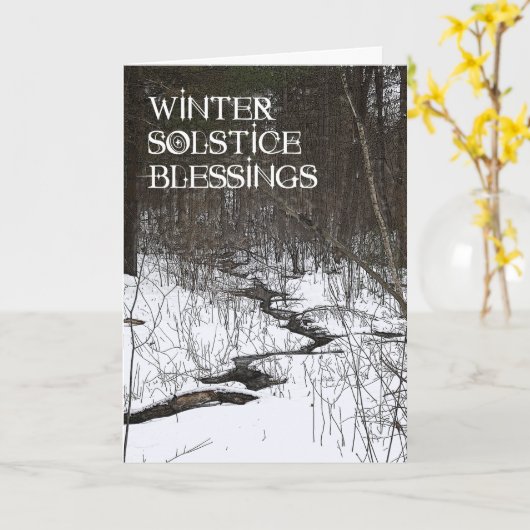  Glückwünsche für die Wintersonnenwende Karte (Gelbe Blume)