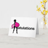 Glückwünsche für Haben eines Babys - Gruß-Karte Karte (Gelbe Blume)