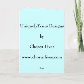 GLÜCKWÜNSCHE! … (für ihn) Karte (Rückseite)