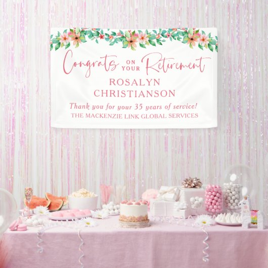 Glückwünsche für tropische Ruhezeiten Banner (Party)