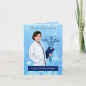 Glückwünsche für weiße Mantel-Zeremonie Karte (Vorderseite)