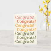 Glückwünsche Gelb und Grün für Retro-Typografie Karte (Gelbe Blume)