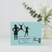 Glückwünsche gewinnen Sie die Internet-Postkarte Postkarte (Stehend Vorderseite)