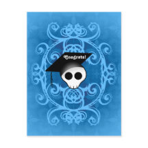 Glückwünsche Gothic-Abschluss-Schädel