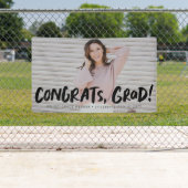 Glückwünsche grad fett schwarz ein Foto Abschluss Banner (Insitu)