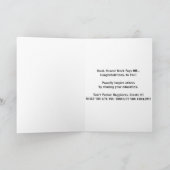 "GLÜCKWÜNSCHE GRAD!" Gratulationskarte Karte (Innenseite)