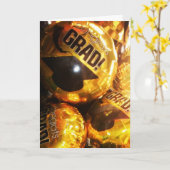 "GLÜCKWÜNSCHE GRAD!" Gratulationskarte Karte (Gelbe Blume)