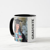 Glückwünsche | Graduate Foto Tasse (Vorderseite Links)