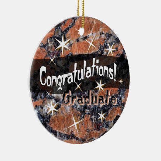 Glückwünsche graduieren Andenken-Verzierung Keramikornament (Rechts)