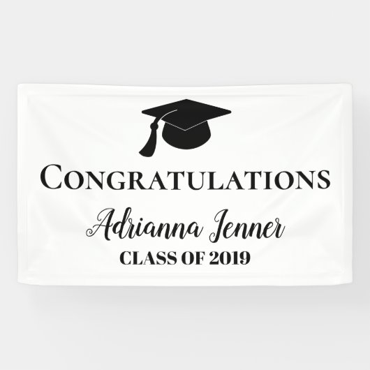 Glückwünsche graduieren einfaches banner (Horizontal)