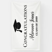 Glückwünsche graduieren einfaches banner (Vertikal)
