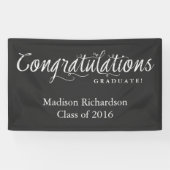 Glückwünsche graduieren modische Tafel-Art Banner (Horizontal)