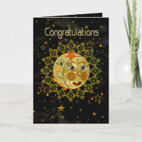 Glückwünsche graduieren, SONNEN sich, MOON,