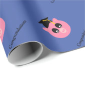 Glückwünsche, graduiertes Schwein Packpapier, Geschenkpapier (Rolleneckpunkt)
