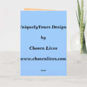 Glückwünsche!  Gute Reise! Karte (Rückseite)