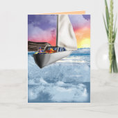 Glückwünsche!  Gute Reise! Karte (Vorderseite)