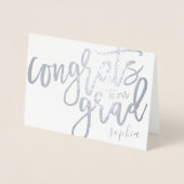 GLÜCKWÜNSCHE IN UNSEREM GRAD FOLIENKARTE (Vorderseite)