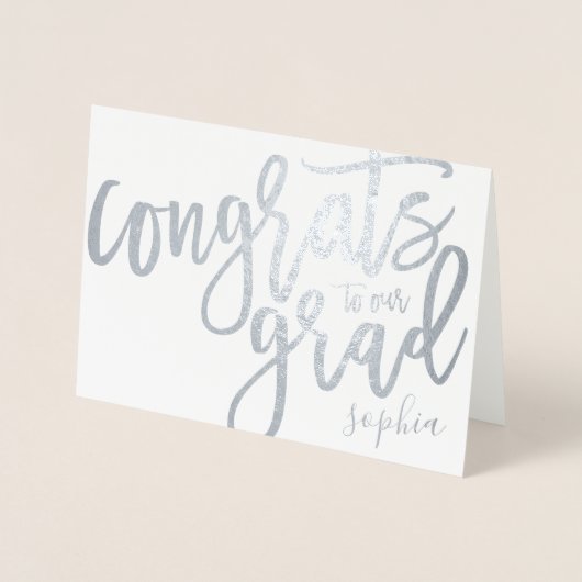 GLÜCKWÜNSCHE IN UNSEREM GRAD FOLIENKARTE (Vorderseite)