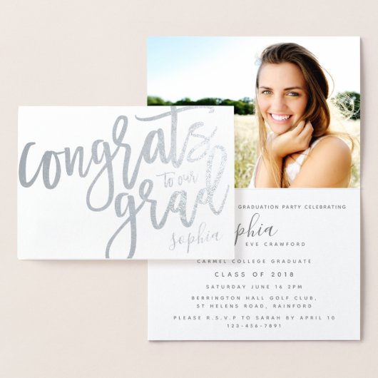 GLÜCKWÜNSCHE IN UNSEREM GRAD FOLIENKARTE (Anzeige)