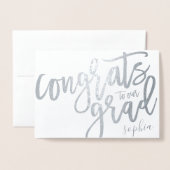 GLÜCKWÜNSCHE IN UNSEREM GRAD FOLIENKARTE (Vorderseite mit Umschlag)