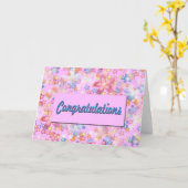 Glückwünsche Karte (Gelbe Blume)