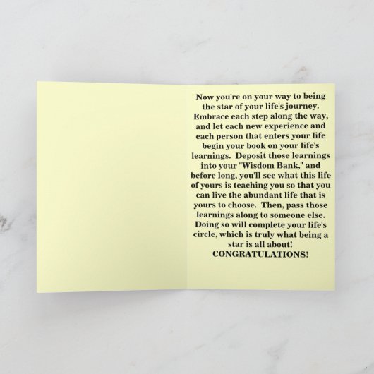 Glückwünsche! Karte (Innenseite)