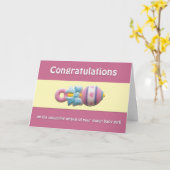 Glückwünsche Karte (Gelbe Blume)