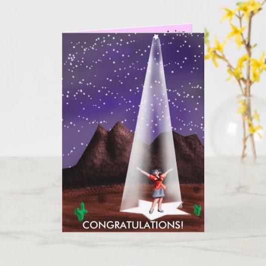 GLÜCKWÜNSCHE! KARTE (Gelbe Blume)