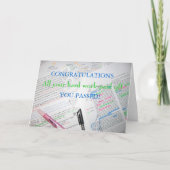 GLÜCKWÜNSCHE KARTE (Vorderseite)