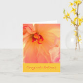 Glückwünsche Karte (Gelbe Blume)