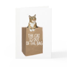 GLÜCKWÜNSCHE (Katzen aus dem Beutel)