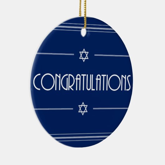 Glückwünsche Keramik Ornament (Rechts)