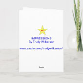 GLÜCKWÜNSCHE - KIND - GRADE - PROJEKTE KARTE (Rückseite)