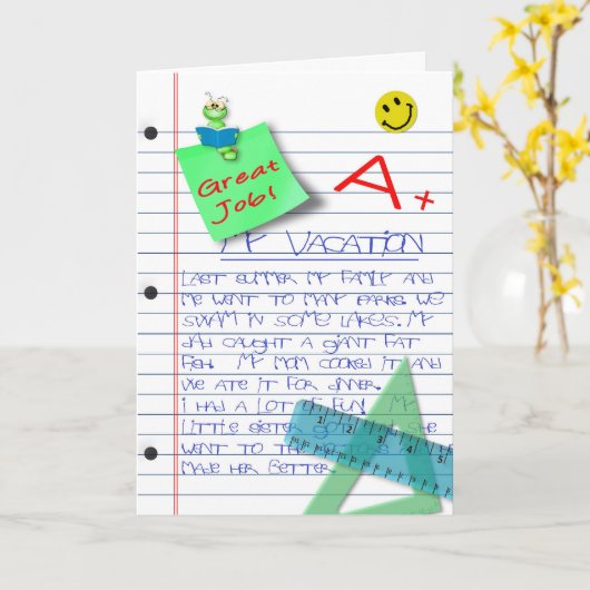 GLÜCKWÜNSCHE - KIND - GRADE - PROJEKTE KARTE (Gelbe Blume)