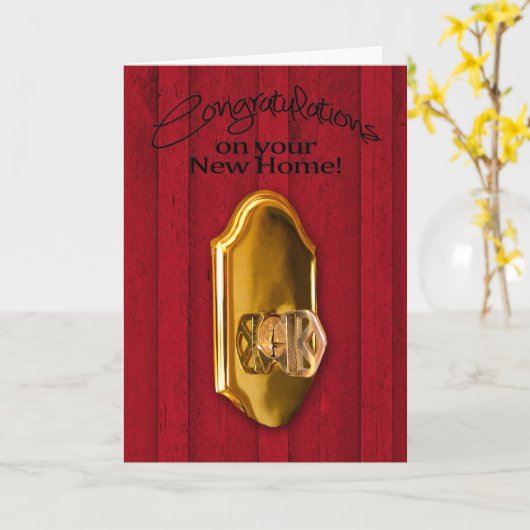 Glückwünsche - Neue Zuhause Karte (Gelbe Blume)