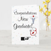 Glückwünsche neuer Absolvent-Krankenschwester Spaß Karte (Gelbe Blume)