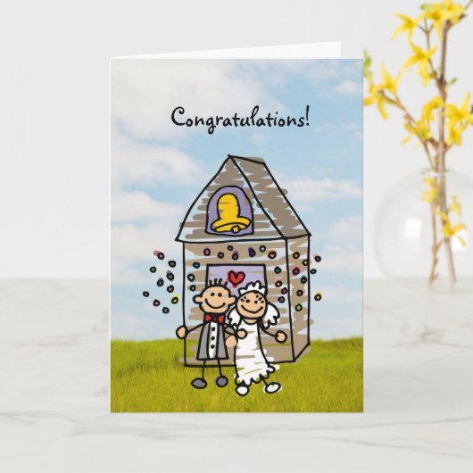 Glückwünsche oder VIELE Hochzeitsgebrauch Karte (Gelbe Blume)