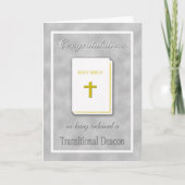 Glückwünsche ordinierten Übergangsdiakon-Karte Karte (Vorderseite)