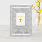 Glückwünsche ordinierten Übergangsdiakon-Karte Karte (Gelbe Blume)