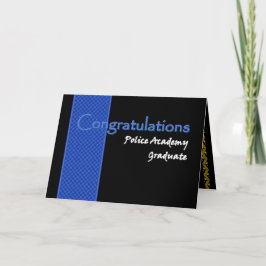 GLÜCKWÜNSCHE Polizeischule-Absolvent Karte
