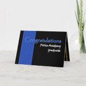 GLÜCKWÜNSCHE Polizeischule-Absolvent Karte (Vorderseite)